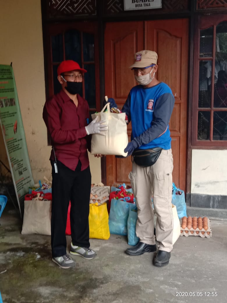 Penerimaan Bantuan Sembako dari Pemda Kabupaten Bangli